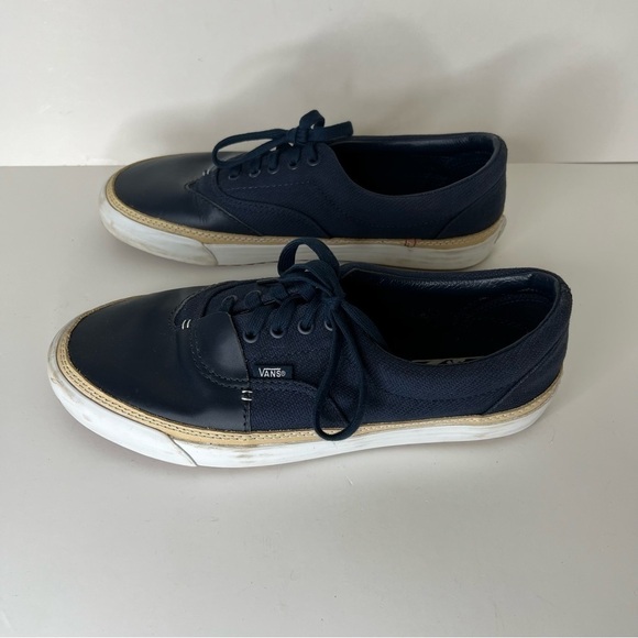VANS Era Overply Vamp Dress Blue Sneakers Mens 10 - Picture 9 of 10